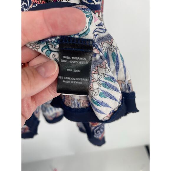 Torrid Short Sleeve Challis Tapestry Midi Dress Size 4 Flowy Feminine - Picture 5 of 5